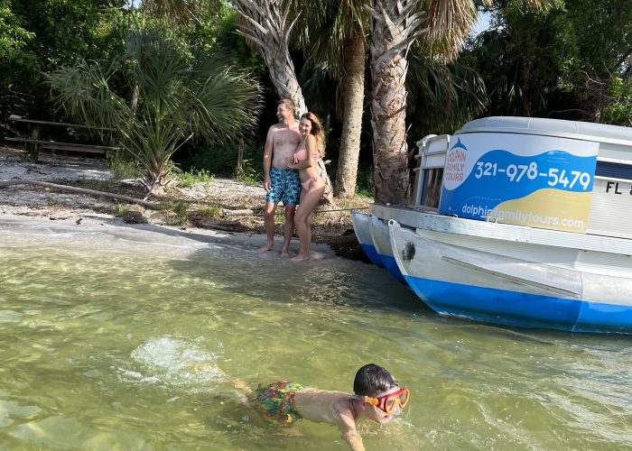 11Children on a small family dolphin tour in the Indian River Lagoon