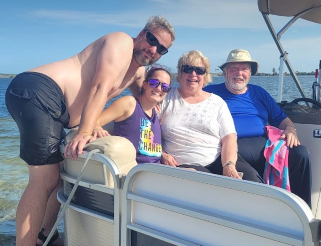 A fun and friendly family spending time together on our tour