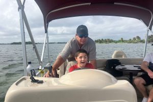 11Children watching dolphins in the Indian River Lagoon