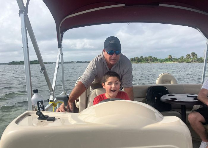 11Children watching dolphins in the Indian River Lagoon