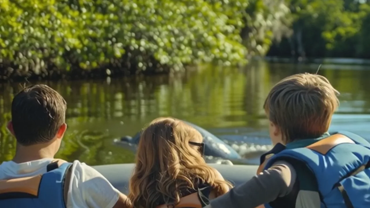 11ethical wildlife encounter with manatees near cocoa beach